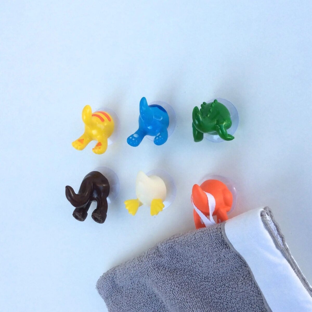 Rangement ventouse salle de bain lot de 6 animaux – Image 2