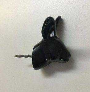 Patere-deco-animal-lapin-noir