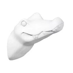 Porte manteau ZOO crocodile blanc de CapVenture chez 1001 Patères