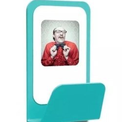 Patere design cadre photo aimanté bleu glacial Presse Citron, 1001 Patères