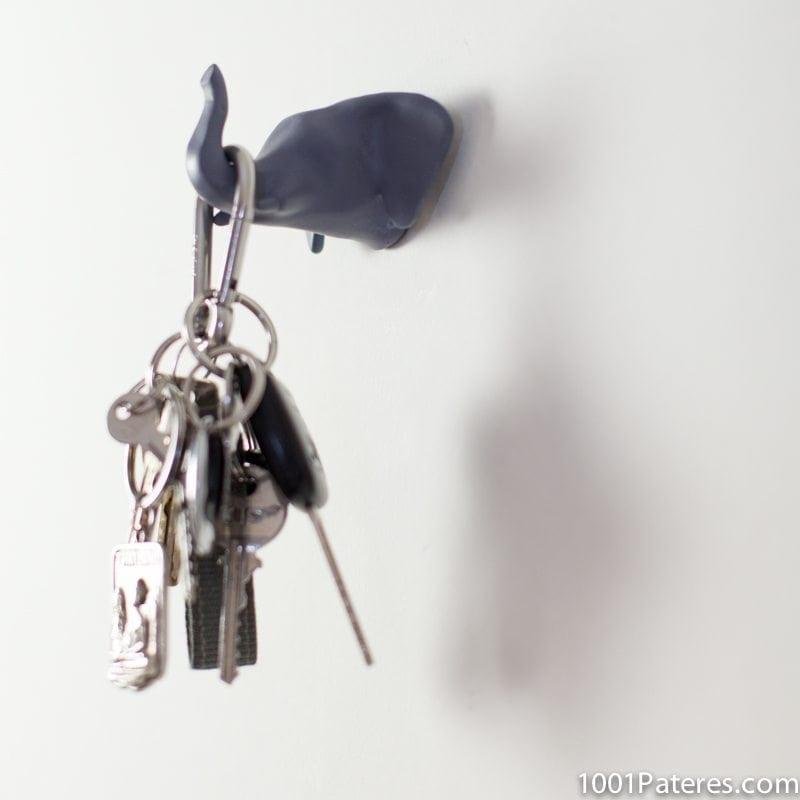 Patere design elephant gris entree dans le site N°1 de patère et porte-manteaux de france