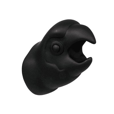 Porte manteau mural design perroquet noir CAPVENTURE, 1001 Patères