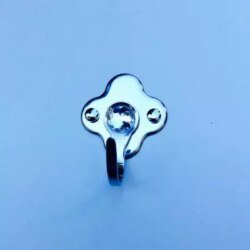 Patere deco fleur et diamant en ions pour salle de bain, chez 1001 Patères