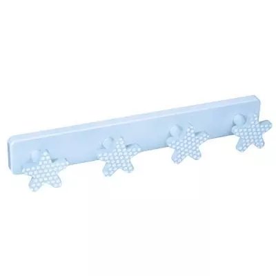 Patère murale bleue avec étoiles à points blancs, 1001 Patères
