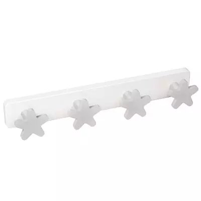 Porte manteau bébé 4 boutons étoiles grises, 1001 Patères