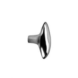 Patère galet chanterelle grand modèle acier brillant FERM LIVING 1001 Patères