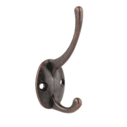 Image 1001 Patère Patere porte manteau double bronze vieilli dans le site N°1 de patère et porte-manteaux de france