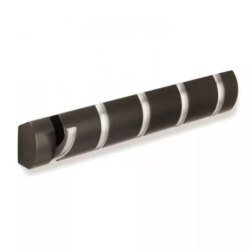 Porte manteau original 5 patères métal espresso UMBRA chez 1001 Patères