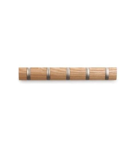 Pateres design HUMBRA bois alu 5 dans le site N°1 de patère et porte-manteaux de france