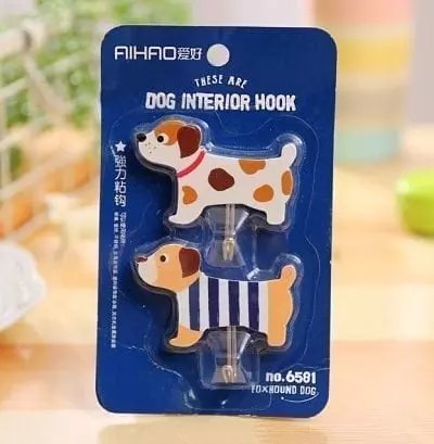 Patères design autocollantes dalmatien et rottweiller chez 1001 Patères