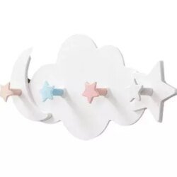 Pateres-etoiles-sur-nuage-plastique-autocollant