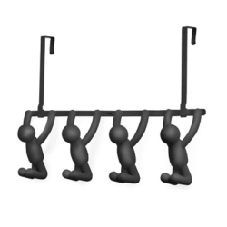 Porte manteau pour porte 4 BUDDY Hooks noir UMBRA - 1001 Patères