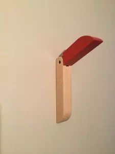 Porte-manteau-TOUCAN-DRUGEOT-rouge-vermillon