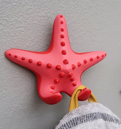 Patère murale étoile de mer - Collection Marine par CAPVENTURE, chez 1001 Patères