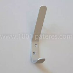 Porte manteau vestiaire aluminium mat chromé
