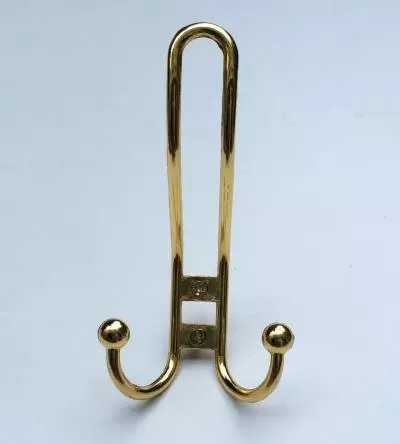 Porte manteau vestiaire double métal doré chez 1001 Patères