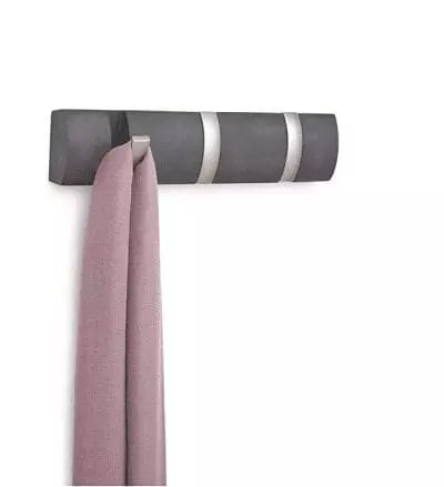 Porte manteaux design bois flotte 3 pateres UMBRA, 1001 Patères
