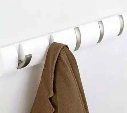 Porte manteaux 5 pateres metal UMBRA laque blanc