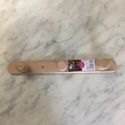 Porte manteaux bois brut 3 accroches, 1001 Patères