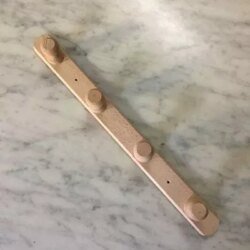 Porte manteaux bois brut 4 accroches, 1001 Patères