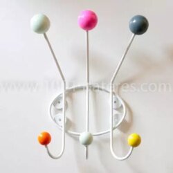 Porte manteaux design 6 boules multicolor SUPERLIVING, chez 1001 Patères