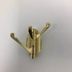 Porte serviette 3 patères mobiles dorées chez 1001 Patères