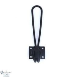 Porte manteaux vestiaire double metal noir dans le site N°1 de patère et porte-manteaux de france