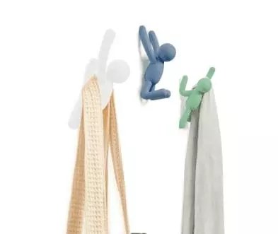 3 patères Buddy Hooks pastel bleu vert Umbra, 1001 Patères