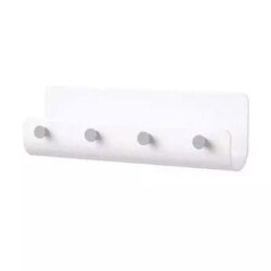 Vide poche blanc gris plastique autocollant