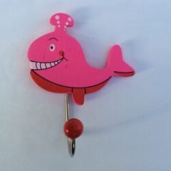 Image 1001 Patère baleine rose dans le site N°1 de patère et porte-manteaux de france