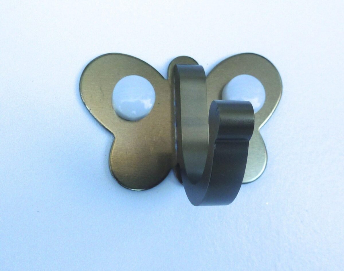 Image 1001 Patère patere color design aluminium papillon brun dans le site N°1 de patère et porte-manteaux de france