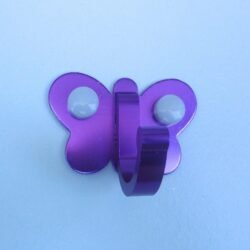 Image 1001 Patère patere color design aluminium papillon mauve dans le site N°1 de patère et porte-manteaux de france