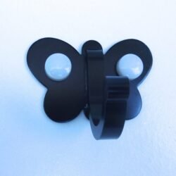 Image 1001 Patère patere color design aluminium papillon noir dans le site N°1 de patère et porte-manteaux de france