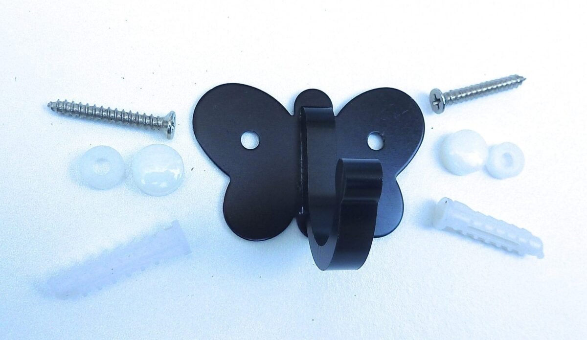 Image 1001 Patère patere color design aluminium papillon noir 3 dans le site N°1 de patère et porte-manteaux de france