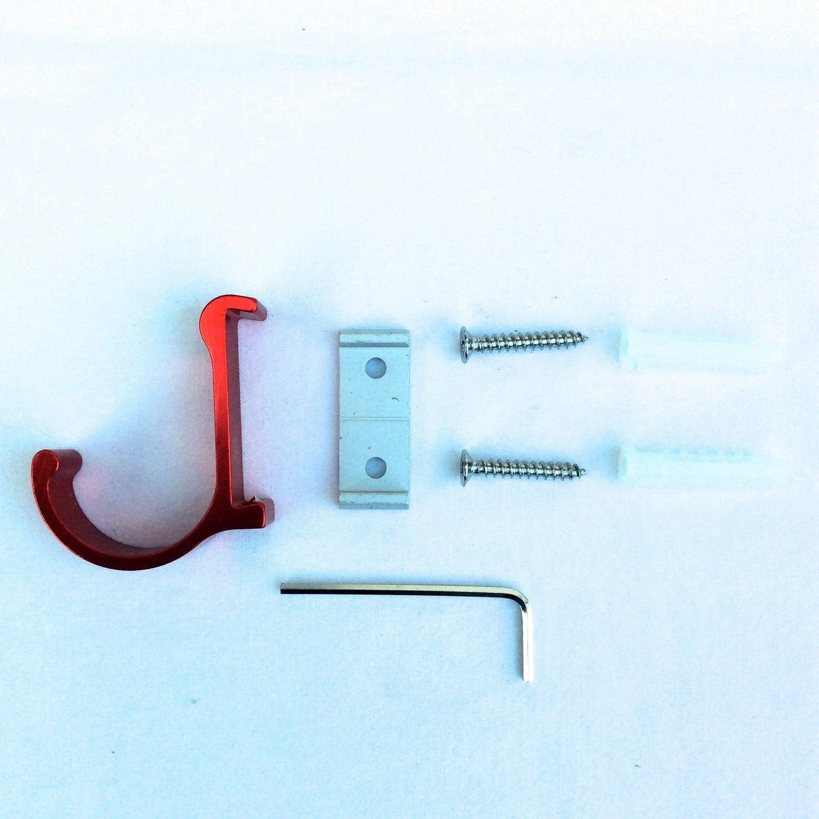 Image 1001 Patère patère color aluminium rouge kit dans le site N°1 de patère et porte-manteaux de france