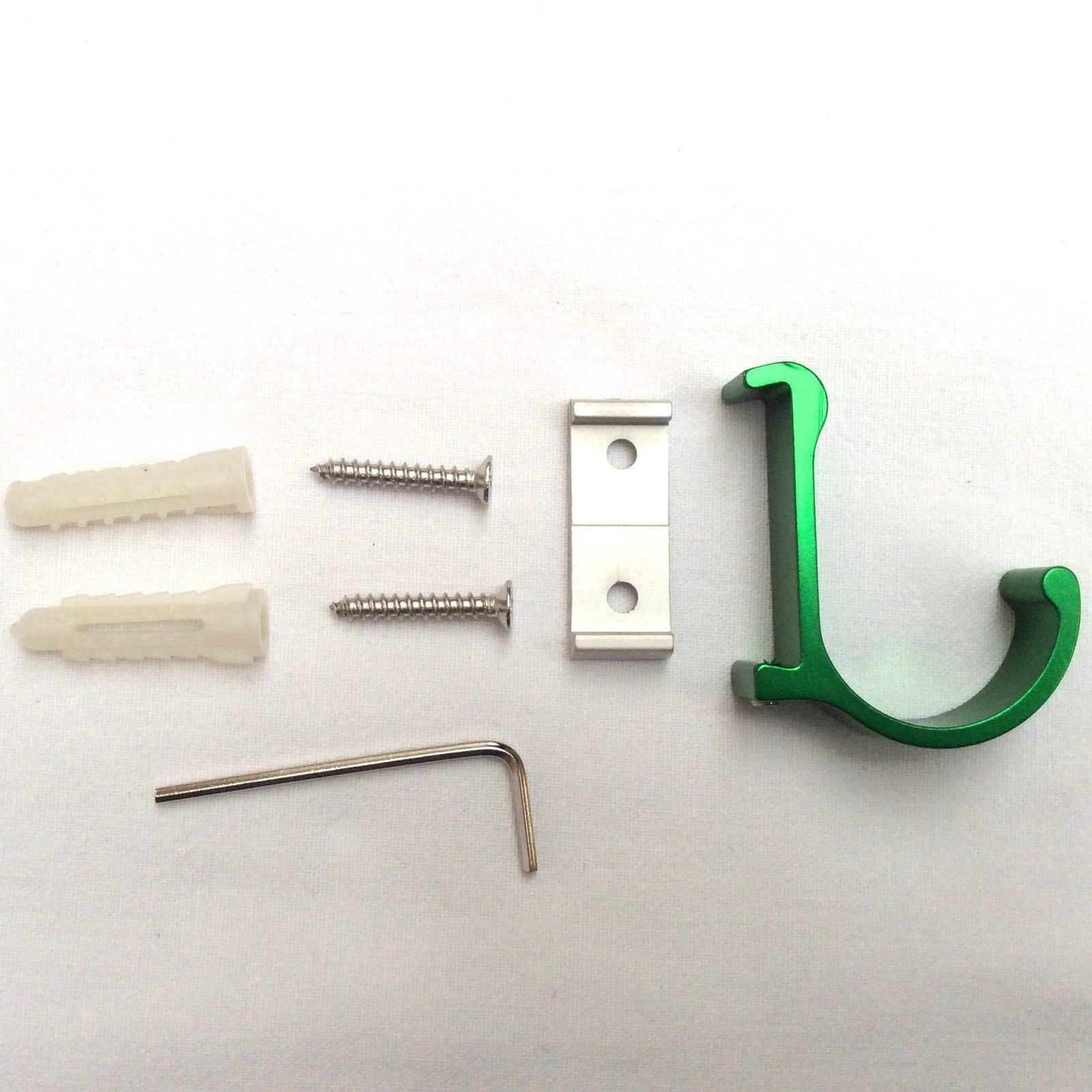 Image 1001 Patère patère color aluminium vert kit dans le site N°1 de patère et porte-manteaux de france
