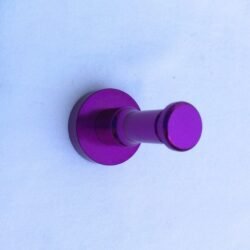 Image 1001 Patère patere tige color design aluminium mauve dans le site N°1 de patère et porte-manteaux de france