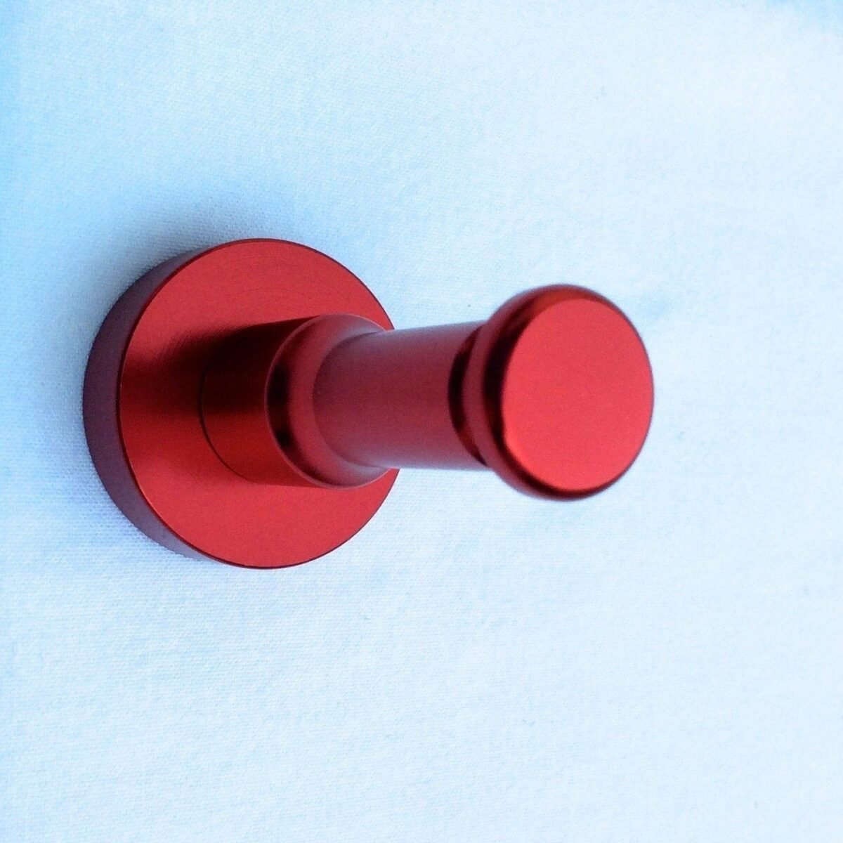 Image 1001 Patère patere tige color design aluminium rouge dans le site N°1 de patère et porte-manteaux de france