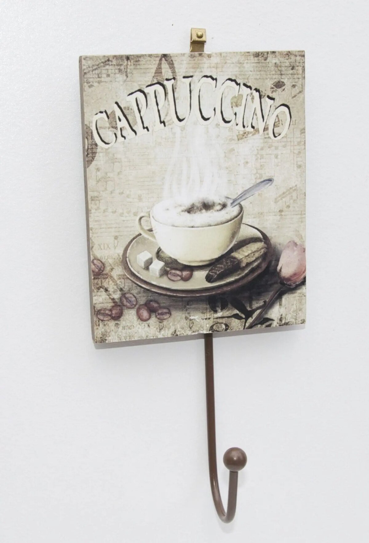 Porte-manteau patère cappuccino