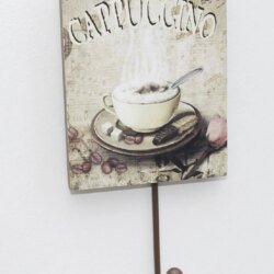 Porte-manteau patère cappuccino