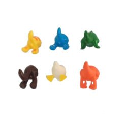 Rangement ventouse salle de bain lot de 6 animaux