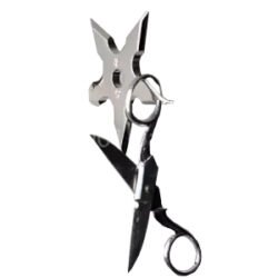 Patère déco en acier inoxydable style Ninja: Shuriken