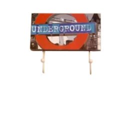 Porte-manteau patère double UNDERGROUND