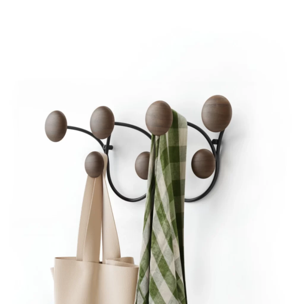 Porte-manteaux-UMBRA-DOTSY-7-pateres-bois-fonce