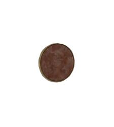 Patère murale cercle en laiton et quartz rose