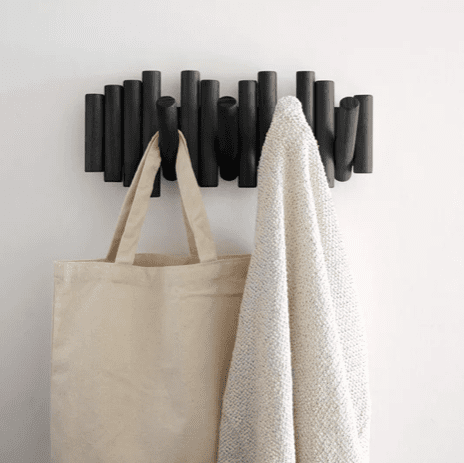 Patères style scandinave PICKET noir UMBRA