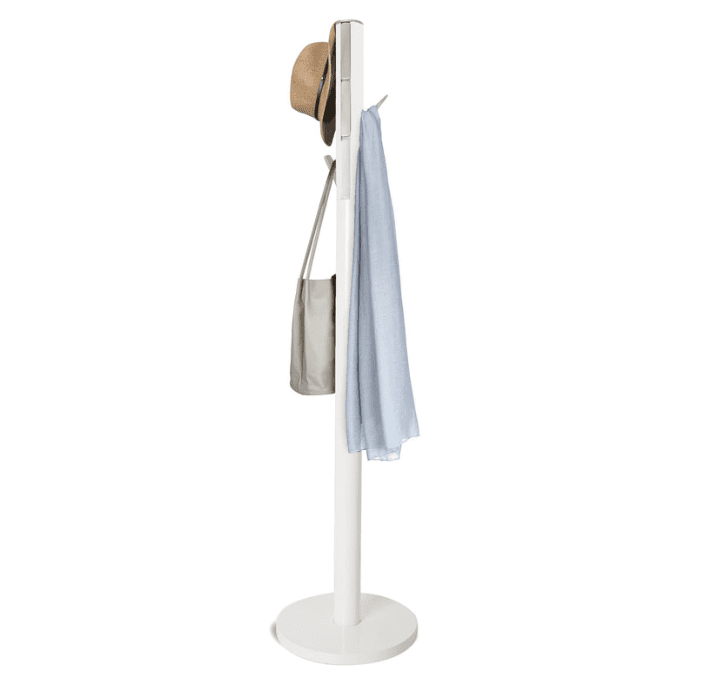 Porte-manteaux entrée 9 patères FLAPPER blanc UMBRA