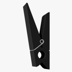 Patère noire design PINCE ALORS SWABDESIGN