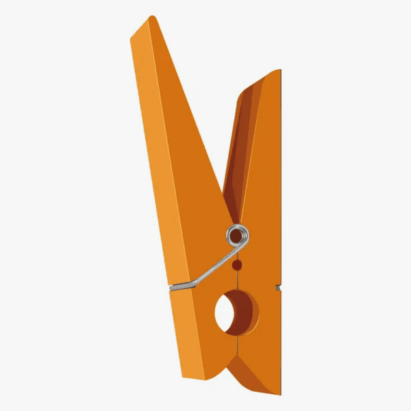 Patère orange design PINCE ALORS SWABDESIGN
