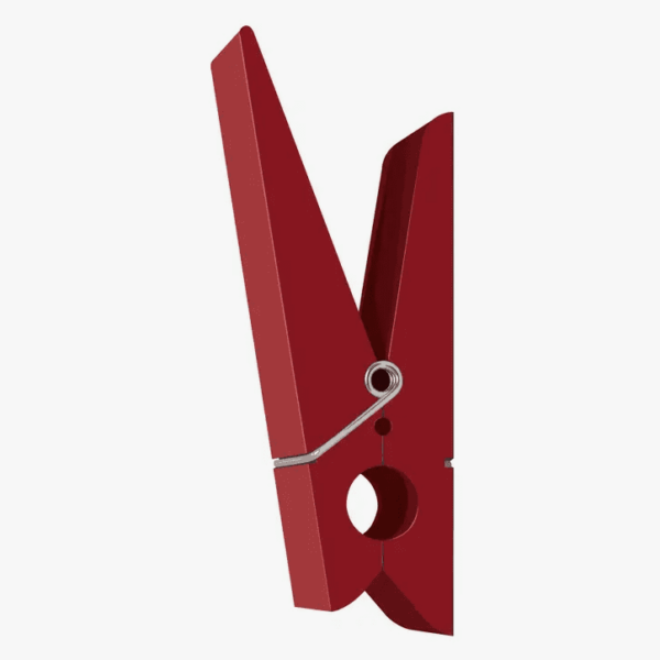 Patère rouge design PINCE ALORS SWABDESIGN